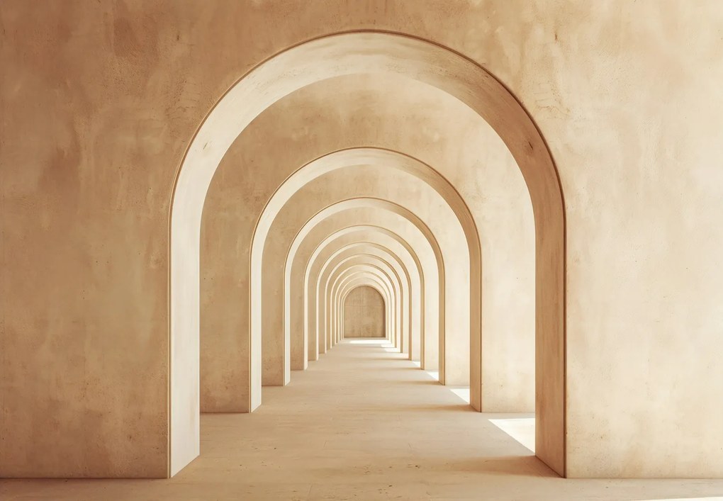Fototapeta - Béžový priechod (147x102 cm)