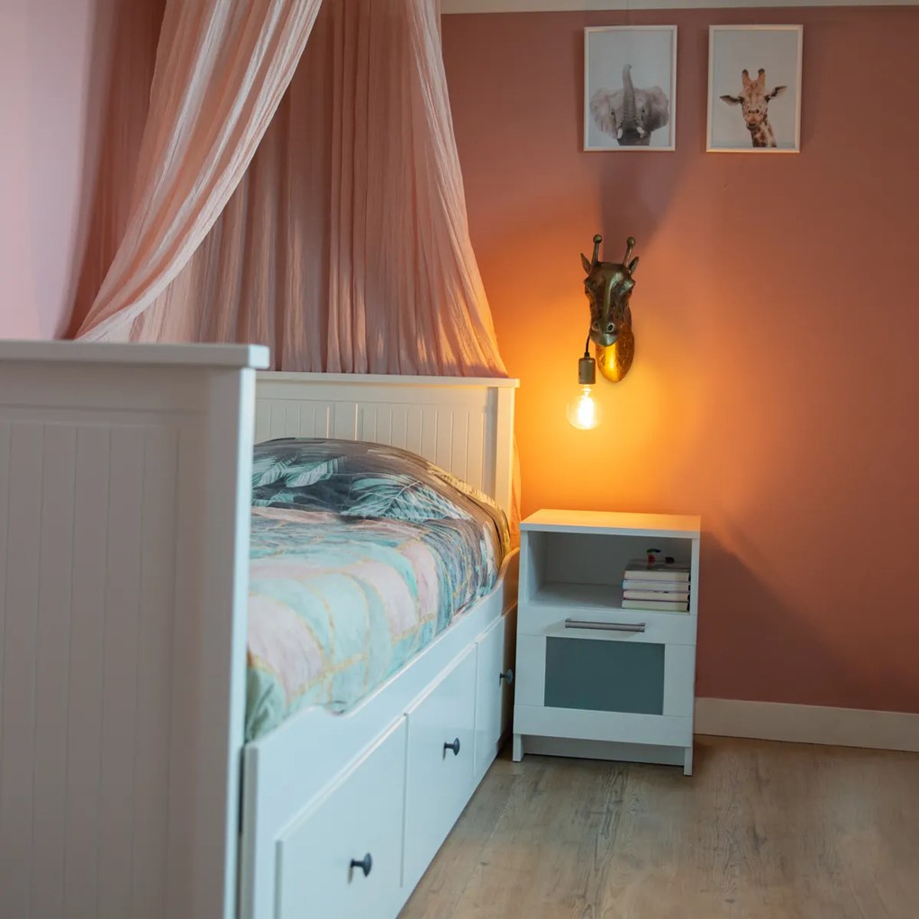 Inteligentné nástenné svietidlo mosadzné vrátane Wifi G95 - Animal Giraffe