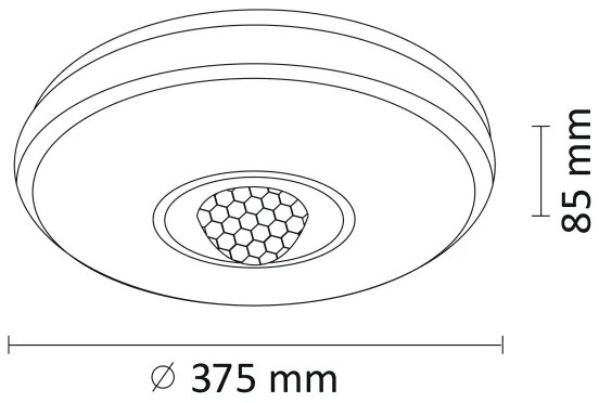 LED RGB Stmievateľné stropné svietidlo MAGIC DISCO LED/18W/230V + diaľkové ovládanie