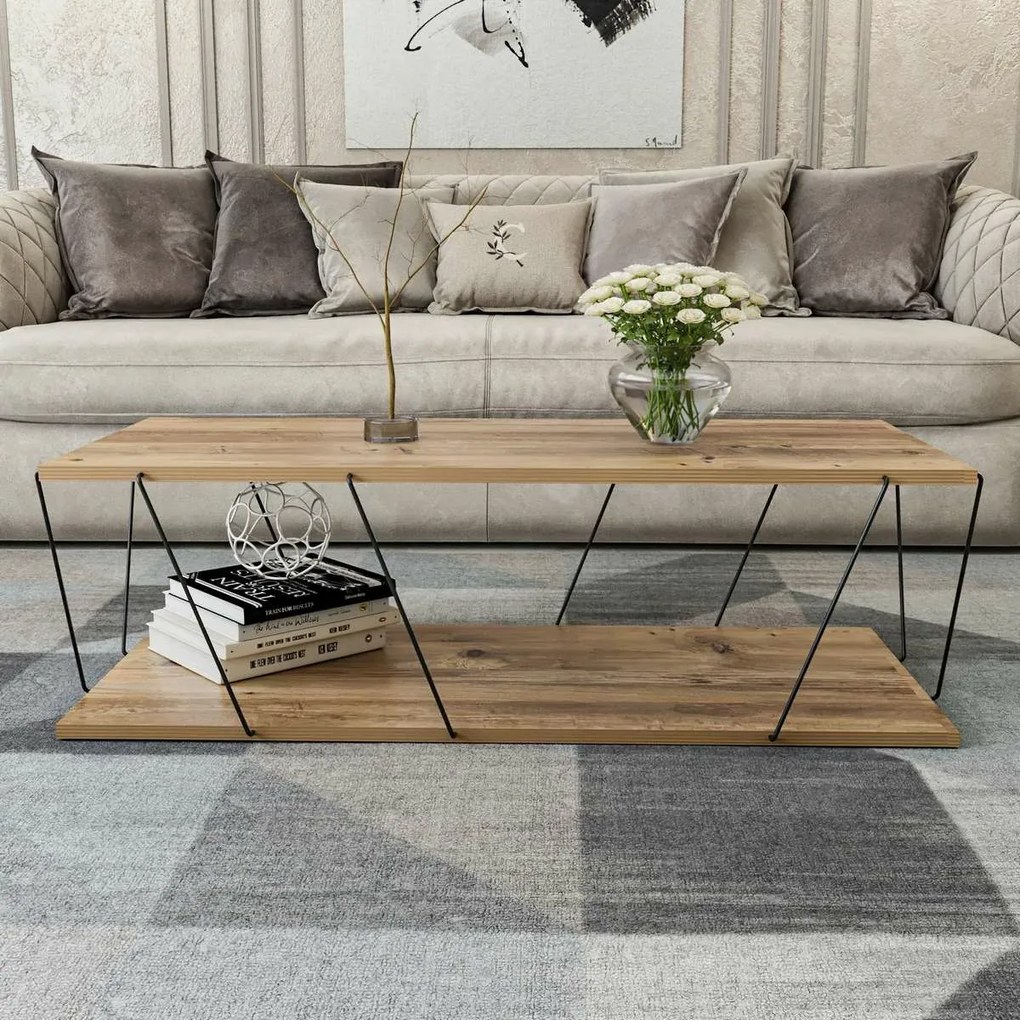 Konferenčný stolík Labranda Pine and Black