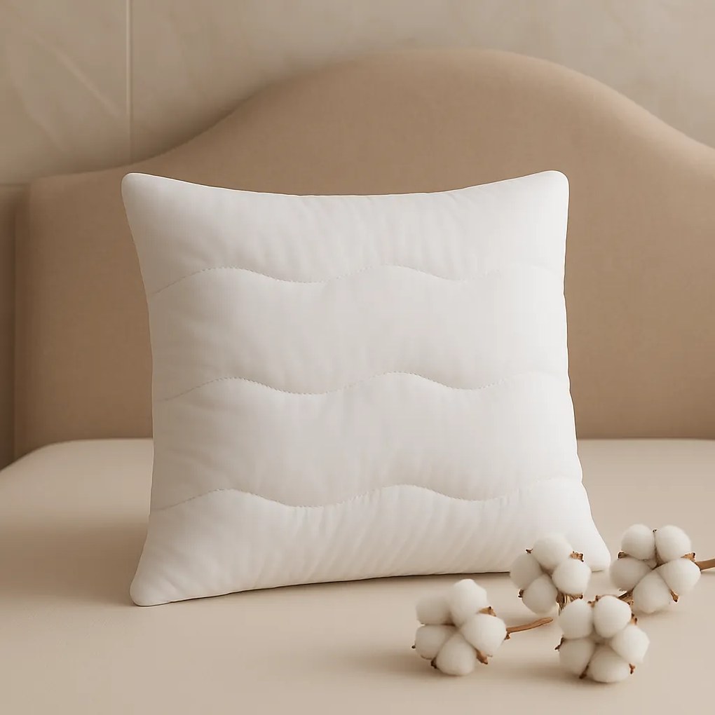 Bavlnený vankúš MEDIC – lacný, kvalitný, hypoalergénny, najlepší slovenský vankúš na spanie Veľkosť: 45x45 cm