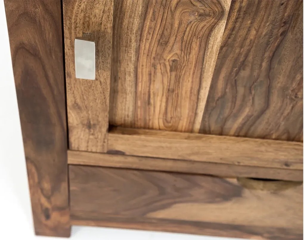 furniture-nabytek.cz - Masivní koupelnová skříňka Lagos z palisandru, lakovaná, hnědá – 60×32×80 cm