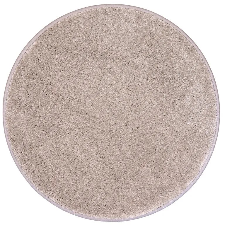 Kusový koberec Laguna béžová kruh, 200x200 (priemer) kruh, béžová, obývacia izba, Vopi