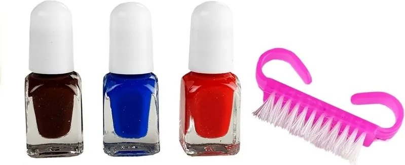 LEAN Toys Detská sada na maľovanie nechtov + lampa