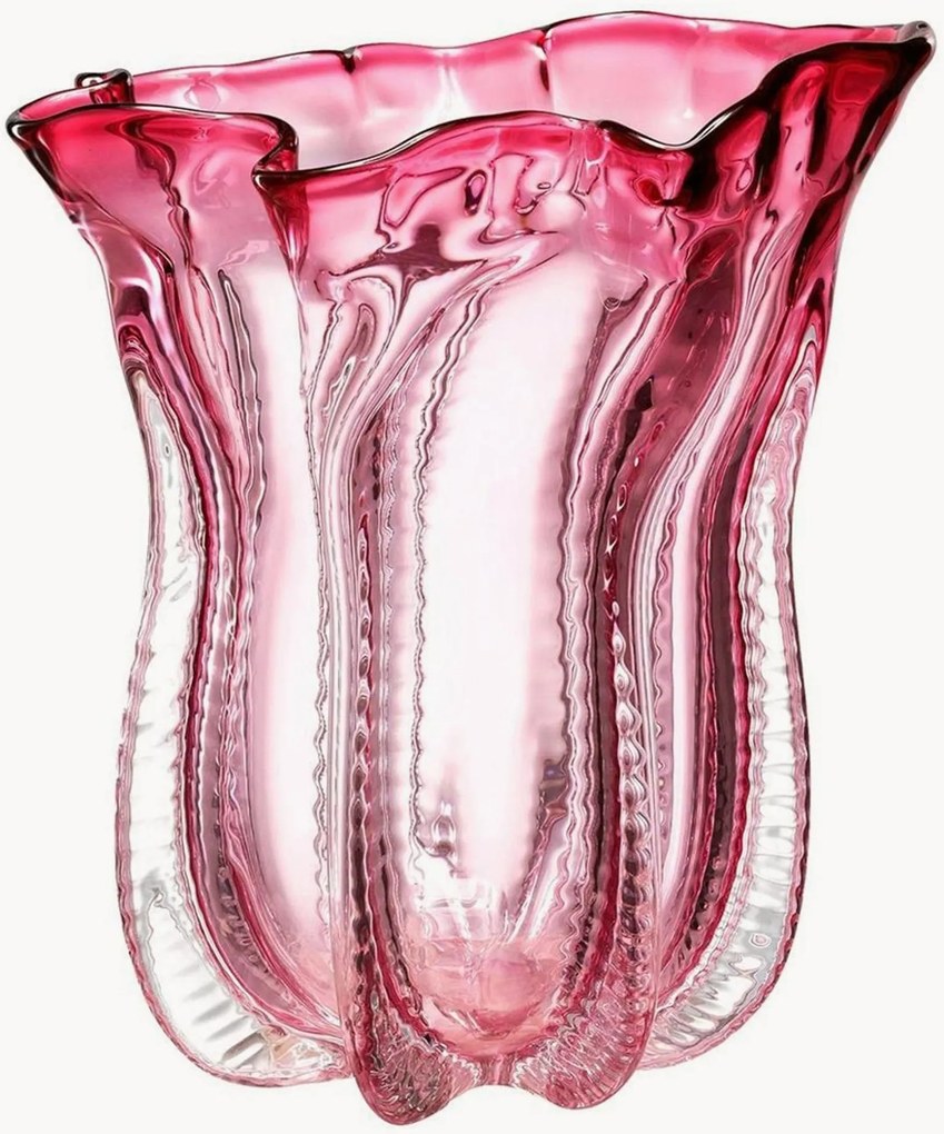 Ručne fúkaná váza Caliente, V 28 cm
