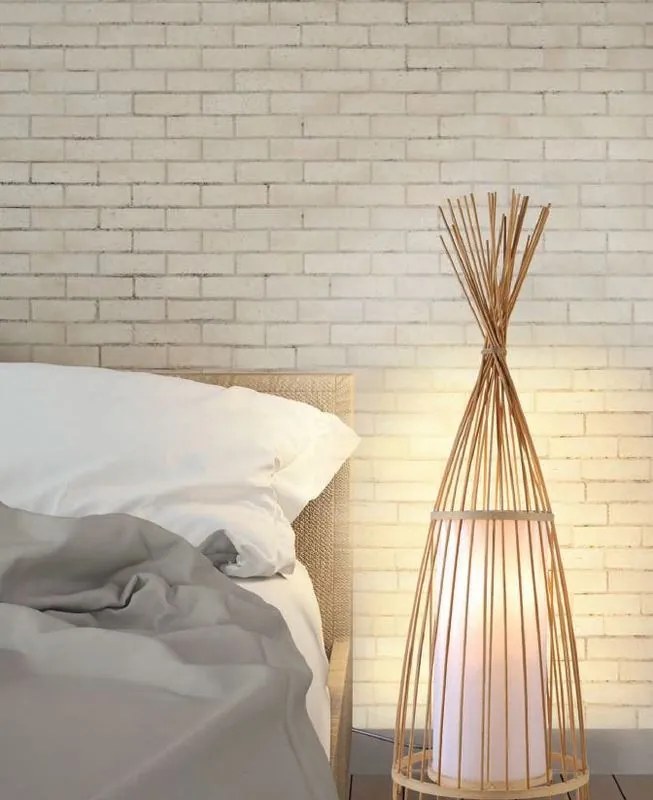 ACA DECOR Stojacia lampa SERIFOS max. 9W/E27/230V/IP20