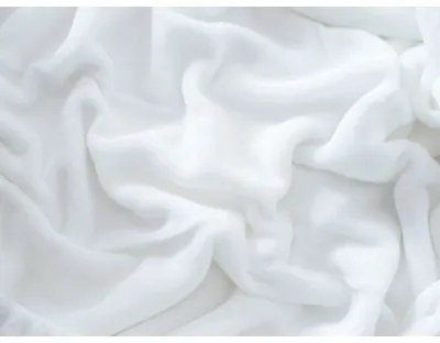 Plachta mikroplyš do postieľky 60 × 120 cm – biela