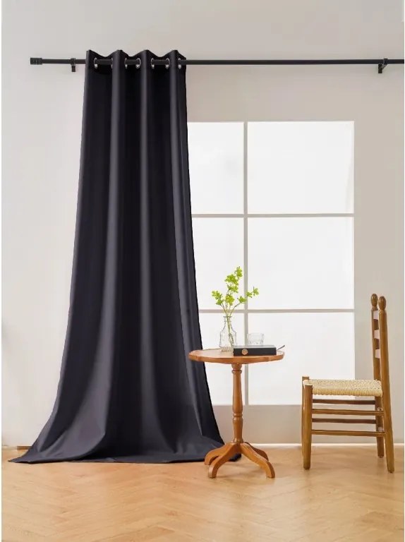 Záves OXFORD LIGHT 140x250 cm, tmavosivý Zavesenie: Riasiaca páska