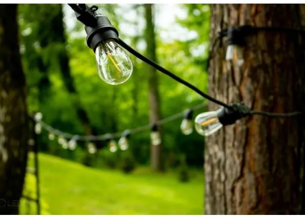 Vonkajšia dekoračná reťaz MIMOSA 20xE27/1,3W/230V IP44 10m