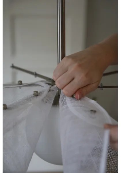 Markslöjd 108818 - Luster na lanku STYRKA 1xE27/40W/230V pr. 75 cm biela