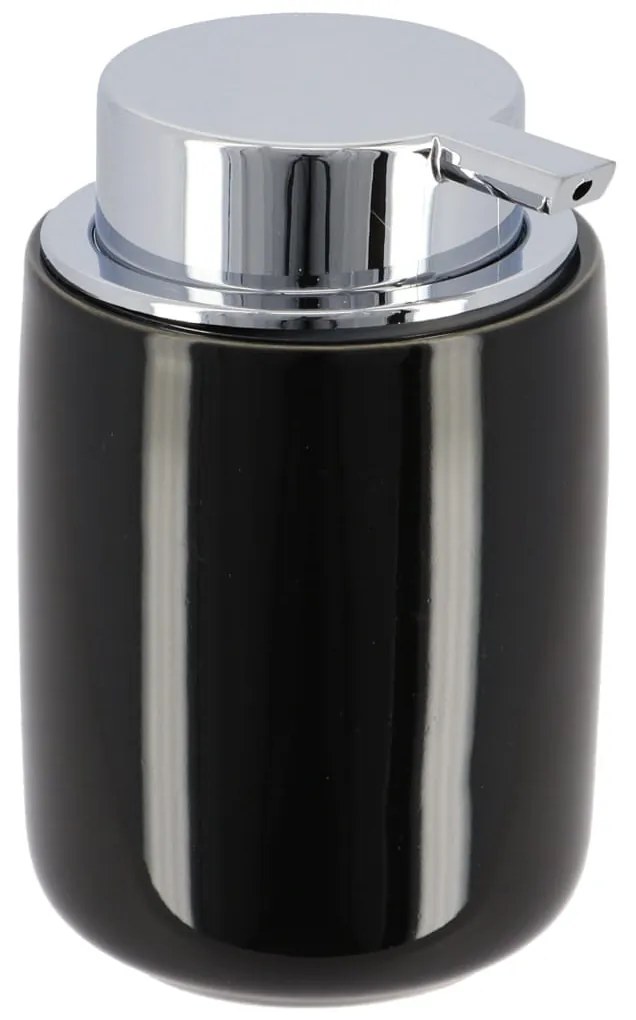 Dávkovač mydla Olivon, čierna/s chrómovými prvkami, 235 ml