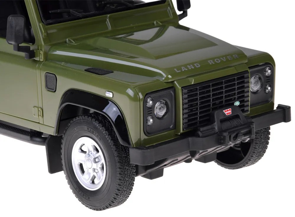 Auto na diaľkové ovládanie Rastar Land Rover Defender 1:14 so svetlami RC0712 Farba: čierna