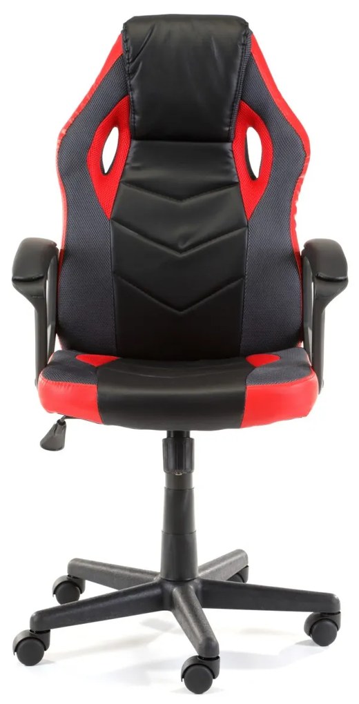 Otočná herní židle FERO II černo-červená