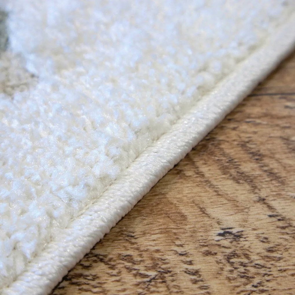 Angel Carpet, Kusový koberec Aurora 25 Cream, 80x150, biela, kancelária