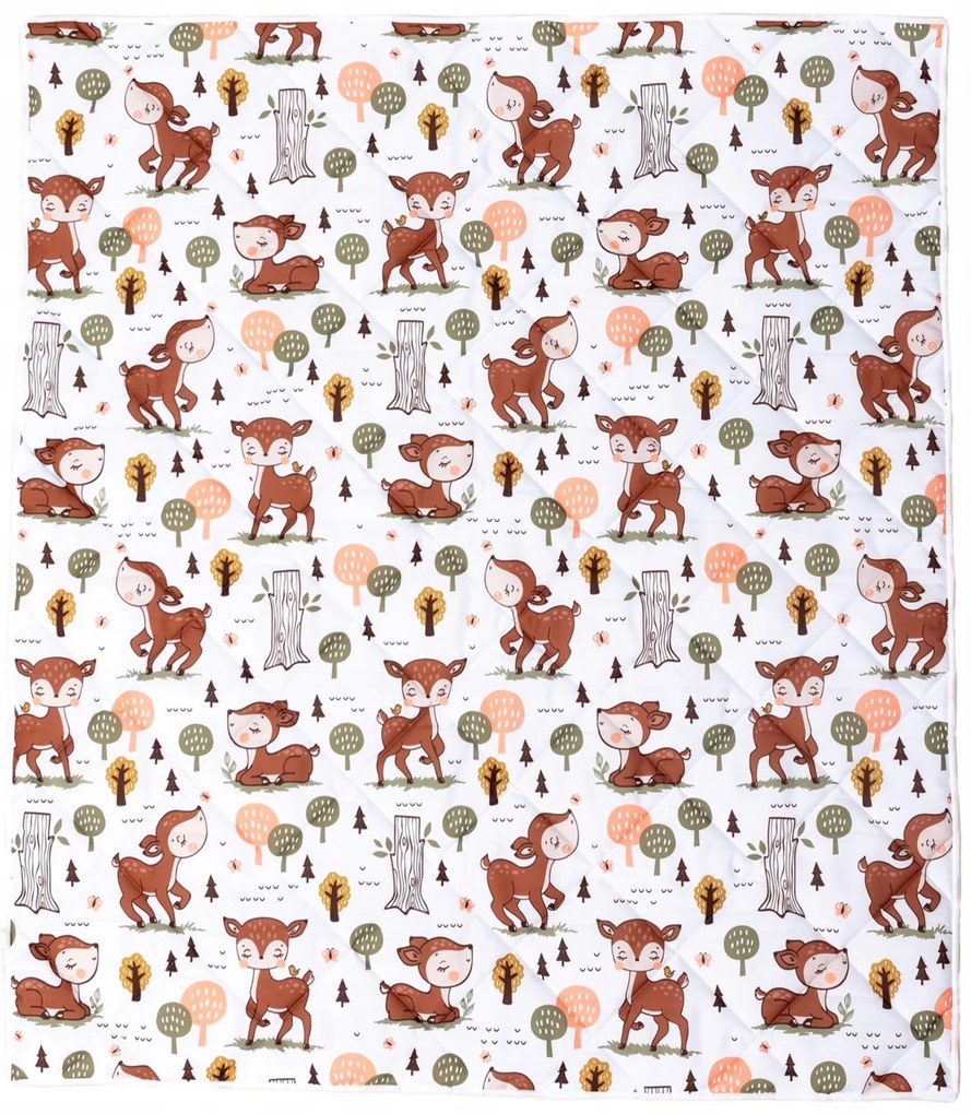 Obojstranná detská podložka na hranie Rozprávkový les 150x170 Farba: teepee