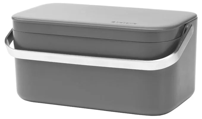 Tmavosivá nádoba na kompostovateľný odpad 1,8 l SinkSide – Brabantia