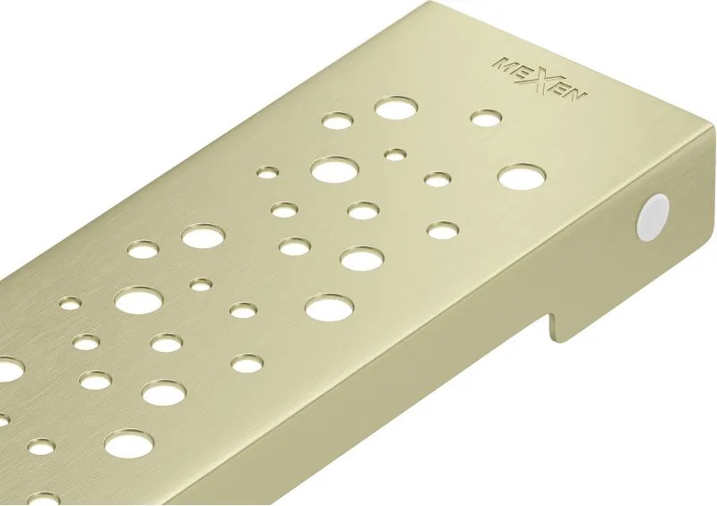 Mexen Flat M12 kryt na lineárny odtok 60 cm. zlatý kartáčovaný - 1A21060