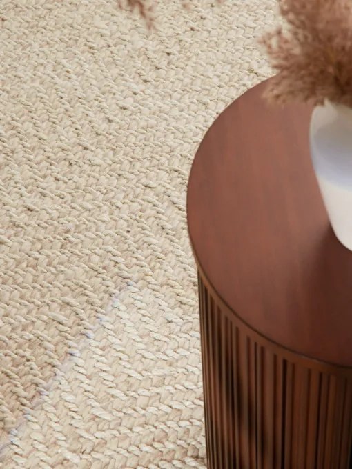 Koberec Elle Decoration Majoli Herringbone naturálny / biely