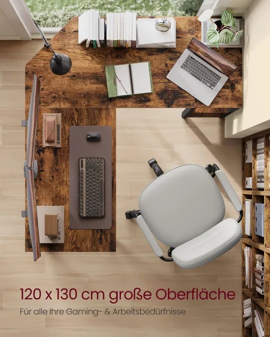 Rohový kancelársky stôl LWD123K01