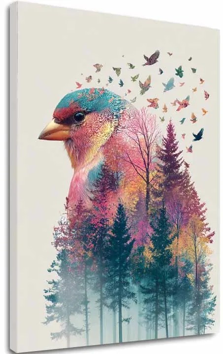 Obraz na plátne Lesná sova - Mystická dekorácia