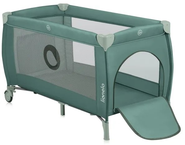 Lionelo - Cestovná postieľka STEFI PLUS Olivovo zelená