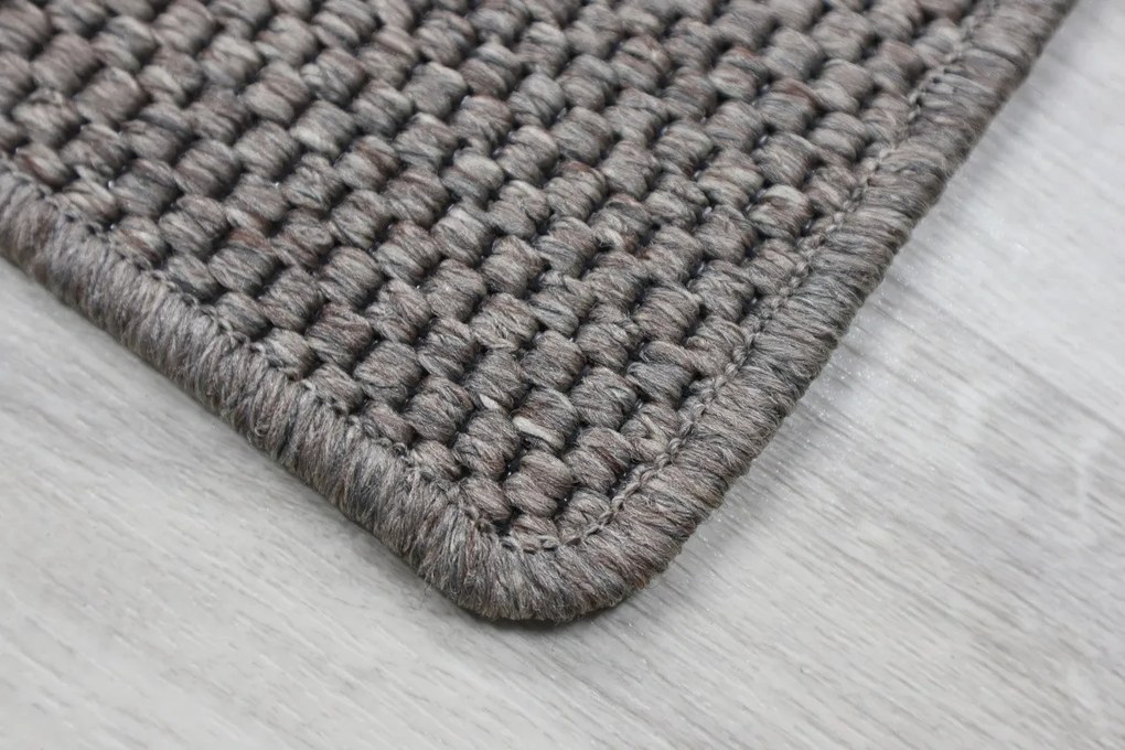 Vopi, Koberec behúň na mieru Nature hnedý, šíre 150 cm, hnedá, chodba / predsieň