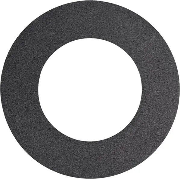 Okrúhle zapustené bodové svetlo čierne sklápateľné s výplňovým krúžkom - Edu