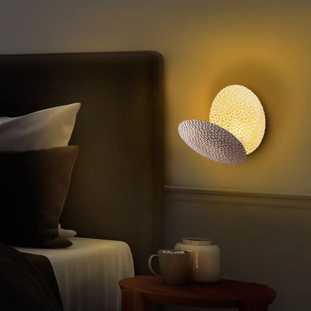 LED nástenné svietidlo v bielej a zlatej farbe ø 21 cm Yosma – Opviq lights