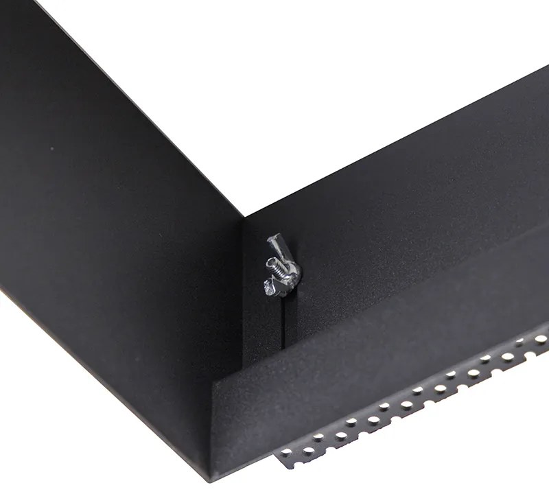 Zápustený reflektor čierny GU10 AR111 bez rámu - Oneon