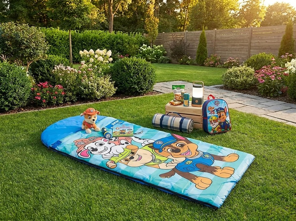 Detský spací vak PAW PATROL 170x70 cm, modrý
