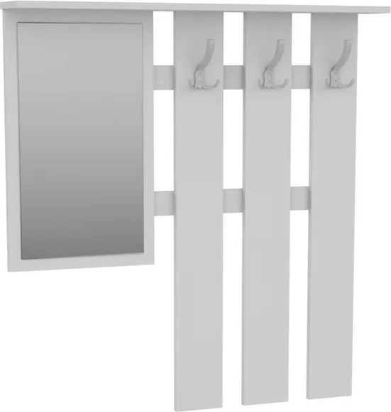 Predsieňová stena Astor, biela/grafit