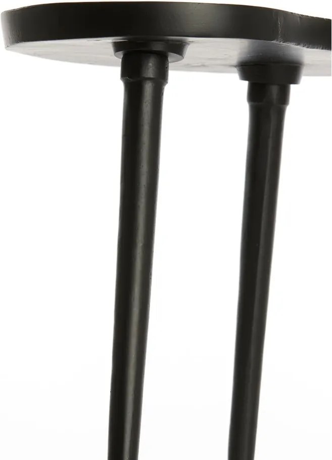 Kovový odkladací stolík 30x53 cm Lienz – Light &amp; Living