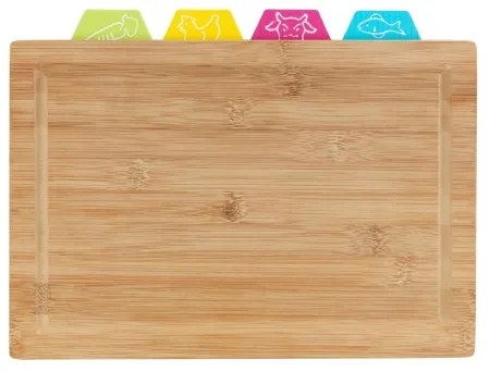 WENKO 53064100 - Krájacia doska 32,5x22,5 cm hnedá/pestrofarebná