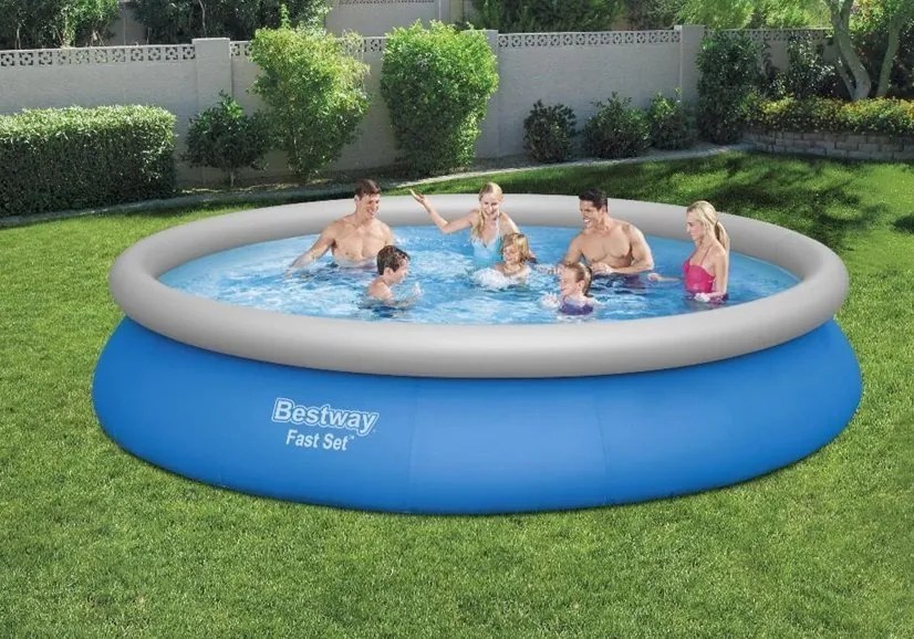 LEAN Záhradný okrúhly bazén s rozperou 457 x 84 cm 9v1 Bestway 57313
