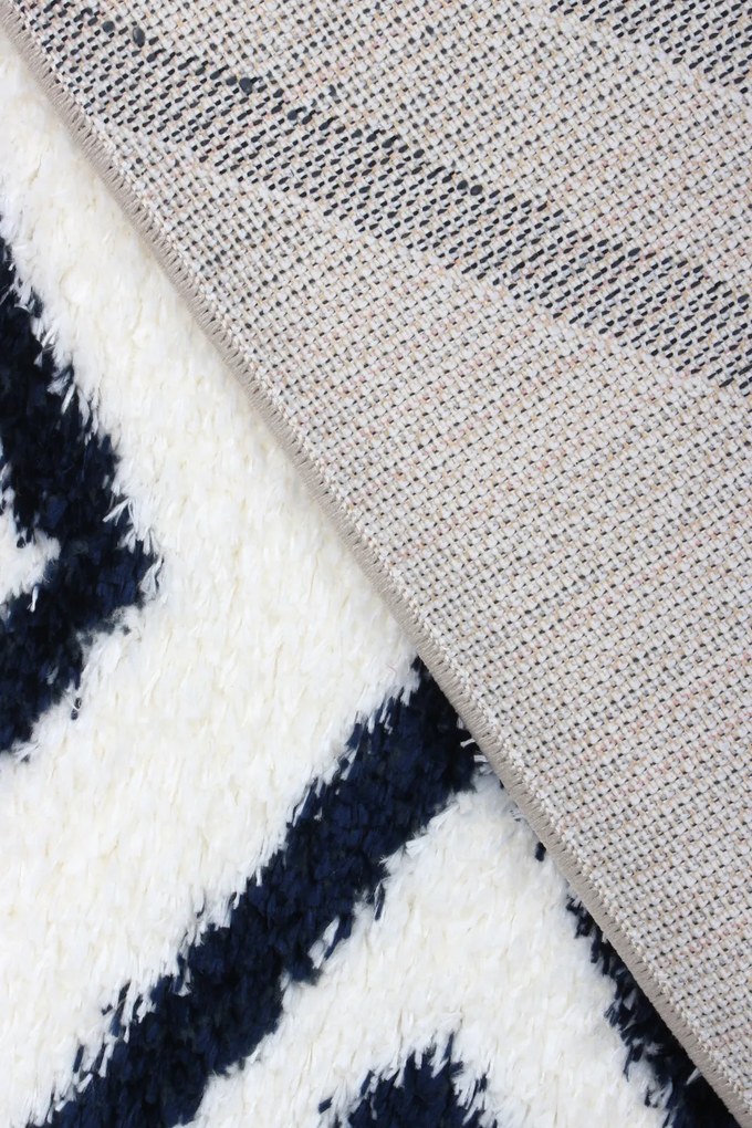 Koberec Boho 638 CREAM/NAVY BLUE rozmery koberec: 80x150 cm