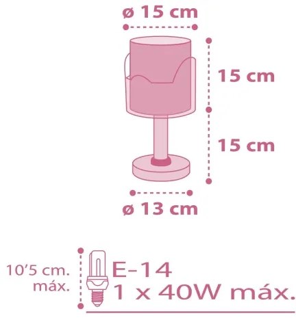 Dalber 61331S - Detská lampička LITTLE ELEPHANT 1xE14/40W/230V