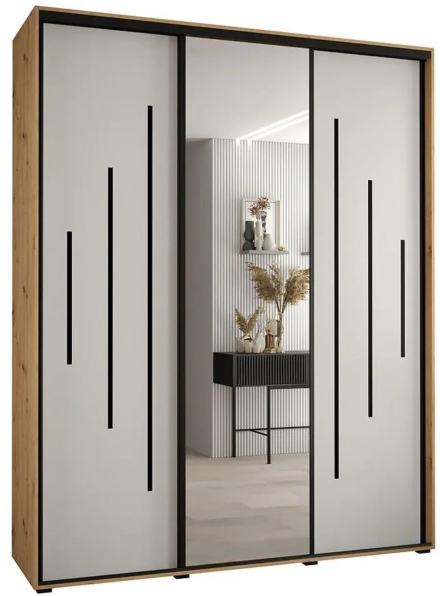 Skriňa 45 Canaris 13 190 artisan/biela/čierna