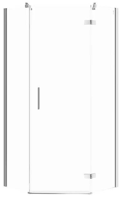 Cersanit Jota, 5-uhoľníkový sprchovací kút 90x90x195 cm, pravé dvere, 6mm číre sklo, chrómový profil, S160-013