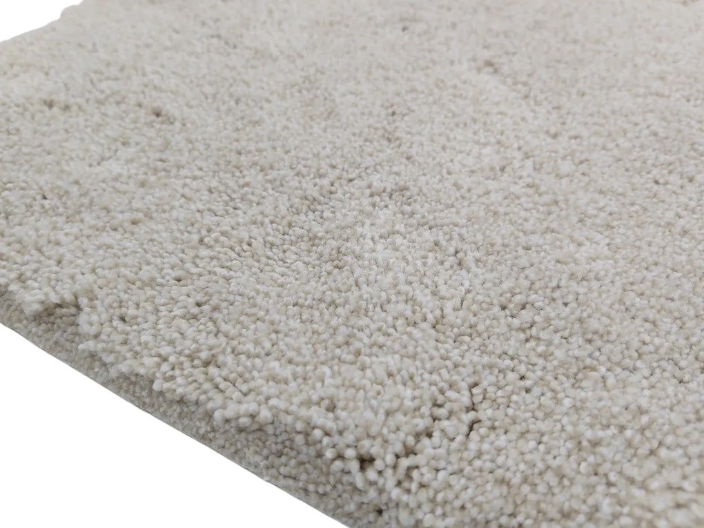 Tapibel, Koberec metráž Supersoft 250 béžový, na mieru, šíře 4m, béžová, ab (mriežka), obývacia izba