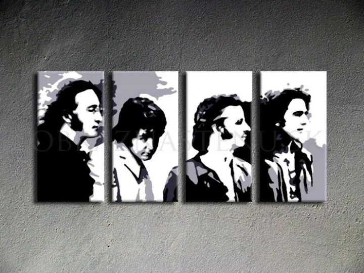 Ručne maľovaný POP Art obraz Beatles | rôzne rozmery