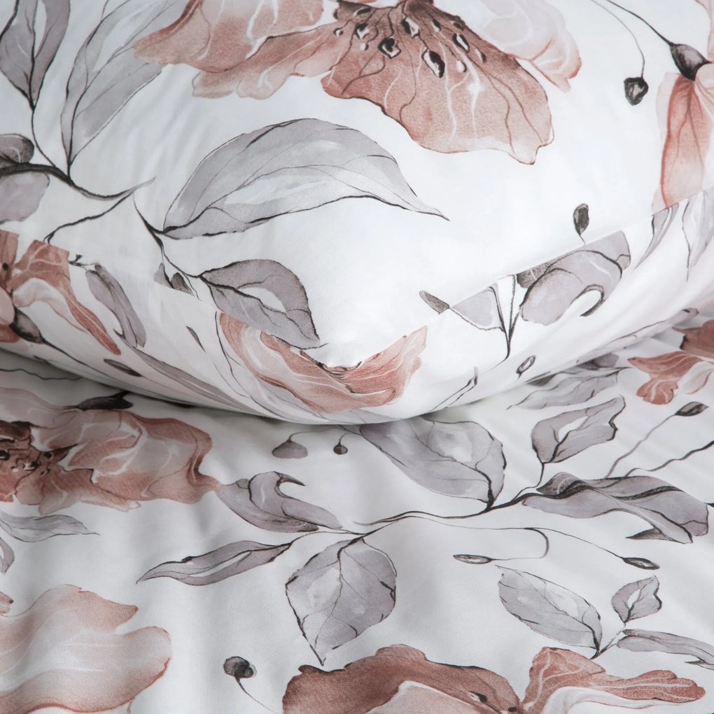 RENFORCÉ OBLIEČKY NICKY 160X200 CM, 2 KS 70X80 CM KVETY