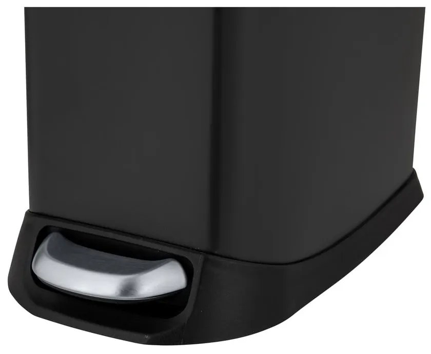 Matne čierny pedálový oceľový odpadkový kôš 12 l Design – Wenko