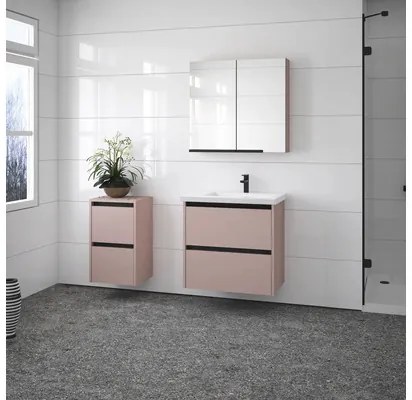 Zrkadlová skrinka Devo Etna 2.0 ľavá 60 x 16 x 70 cm antique rose