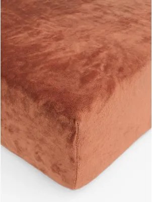 Plachta mikroplyš Deluxe 140 × 200 cm – terakota