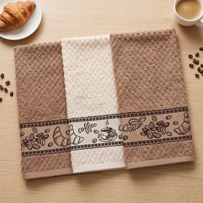Froté utierky na riad Coffe Time set 3 ks