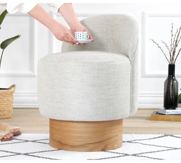 Detské kreslo RIKI 40x47 cm svetlošedé