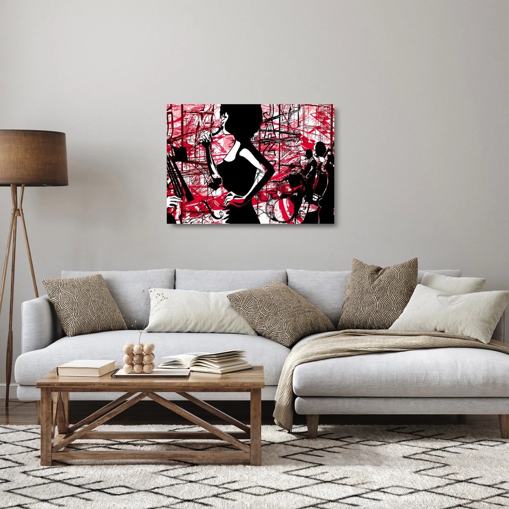 Sklenený obraz - Jazz (70x50 cm)