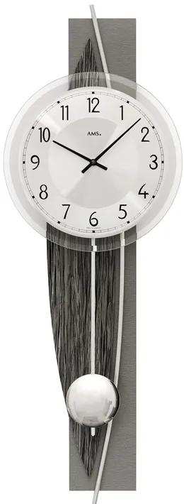 Dizajnové nástenné kyvadlové hodiny 7458 AMS 67cm