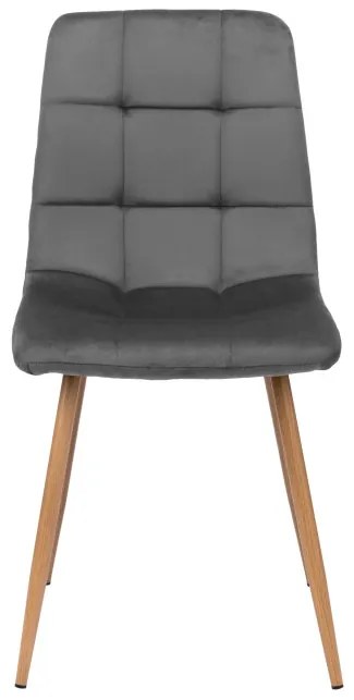 Jedálenská stolička MONTANA zamatová, grafitová
