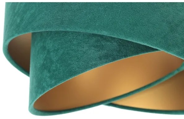 Luster na lanku GALAXY 3xE27/60W/230V zelená/zlatá